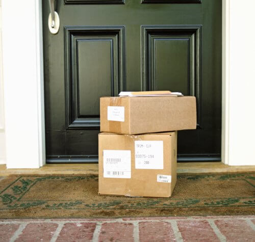 Home security includes doorstep deliveries