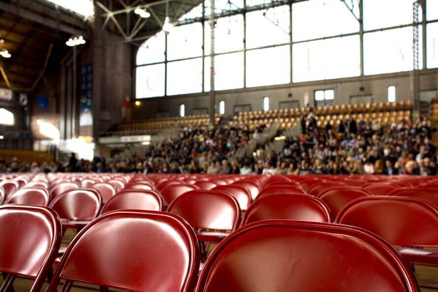 People show chairs gym large